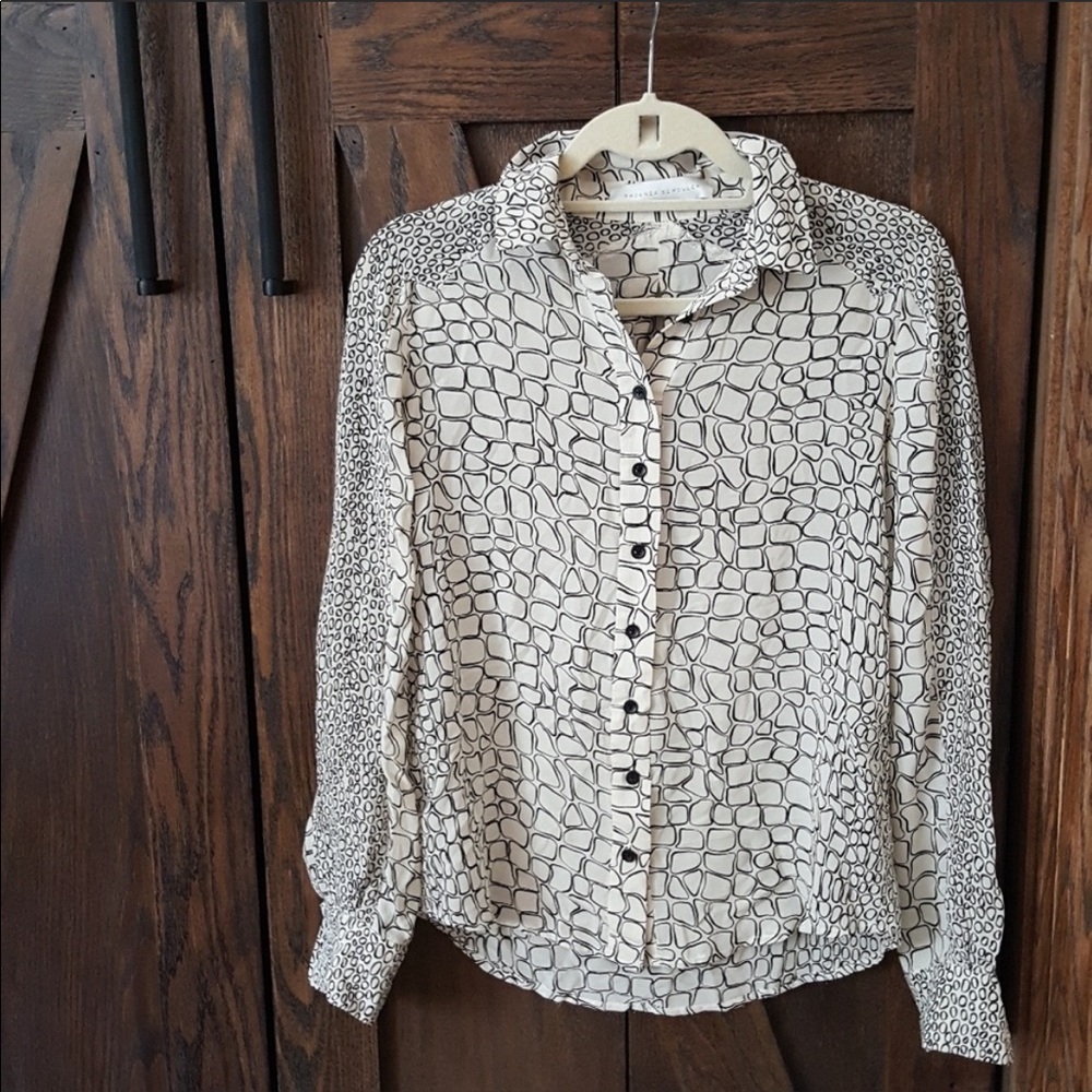 Proenza Schouler geo print silk blouse - Picture 2 of 7